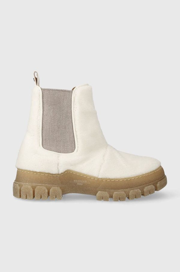 Weekend Max Mara Gležnjače Weekend Max Mara Muschio boja: bež, s platformom, 2357960534600