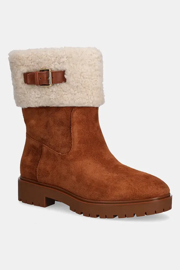 Lauren Ralph Lauren Gležnječe od brušene kože Lauren Ralph Lauren Allyson Srlg