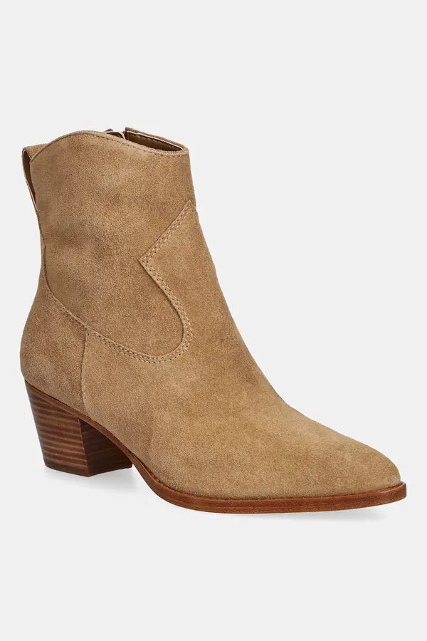 Lauren Ralph Lauren Gležnječe od brušene kože Lauren Ralph Lauren Harpher