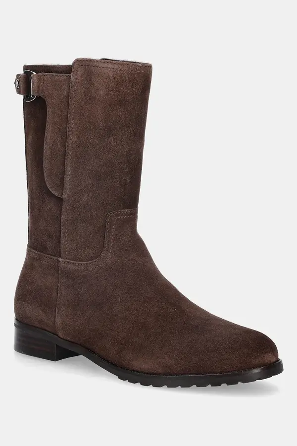 Lauren Ralph Lauren Gležnječe od brušene kože Lauren Ralph Lauren Tasha Mid
