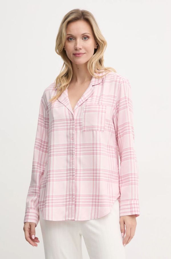 Hollister Co. Gornji dio pidžame na zakopčavanje Hollister Co. za žene, boja: ružičasta, KI346-4055