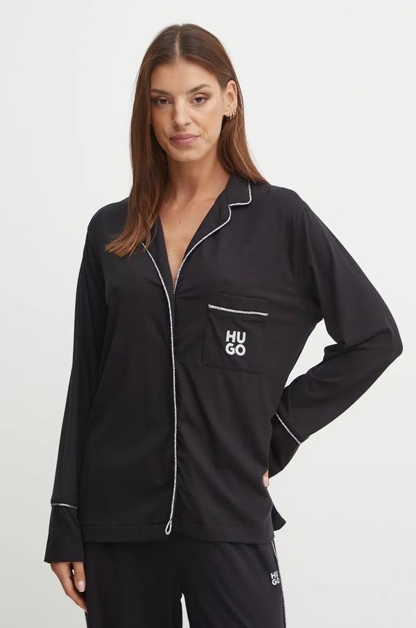 Hugo Gornji dio pidžame na zakopčavanje HUGO za žene, boja: crna, 50523791