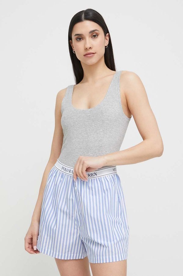 Polo Ralph Lauren Gornji dio pidžame - top Polo Ralph Lauren boja: siva