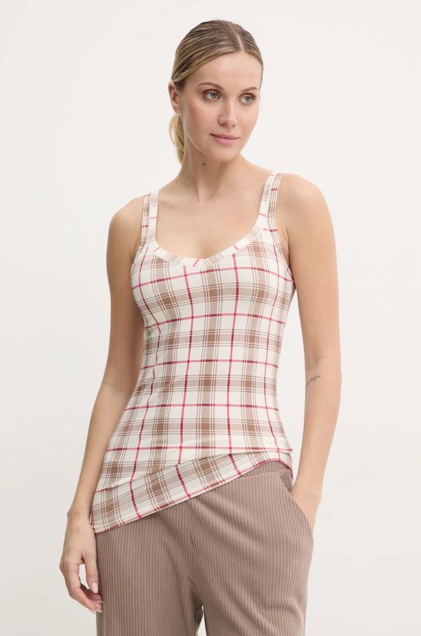 United Colors of Benetton Gornji dio pidžame - top United Colors of Benetton boja: bež, 3LFC1H00B