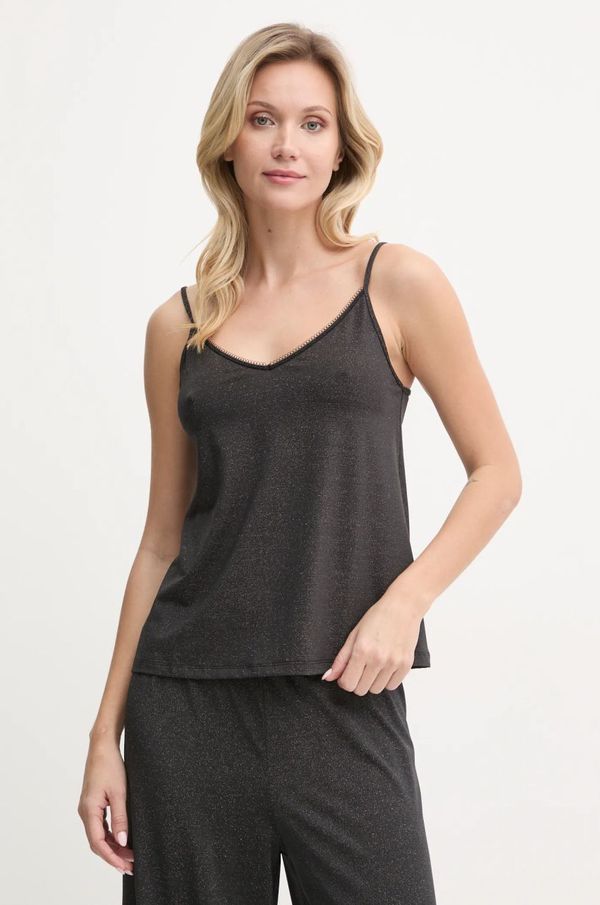 United Colors of Benetton Gornji dio pidžame - top United Colors of Benetton boja: crna, 3NYW3H00G