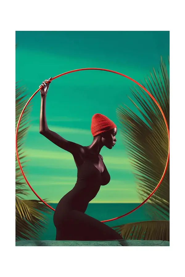 HARTMAN Grafika na akrilnom staklu ai art HARTMAN Ebony Grace 07 28x36 cm