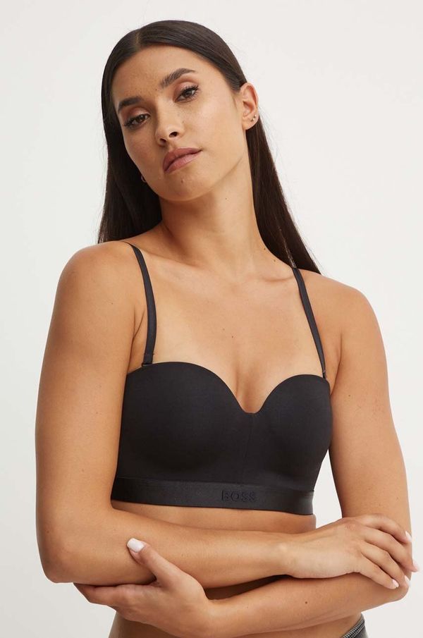 Boss Grudnjak BOSS boja: crna, bez uzorka, 50520415