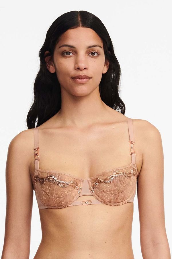 Chantelle X Grudnjak Chantelle X boja: bež, čipkasti, s uzorkom