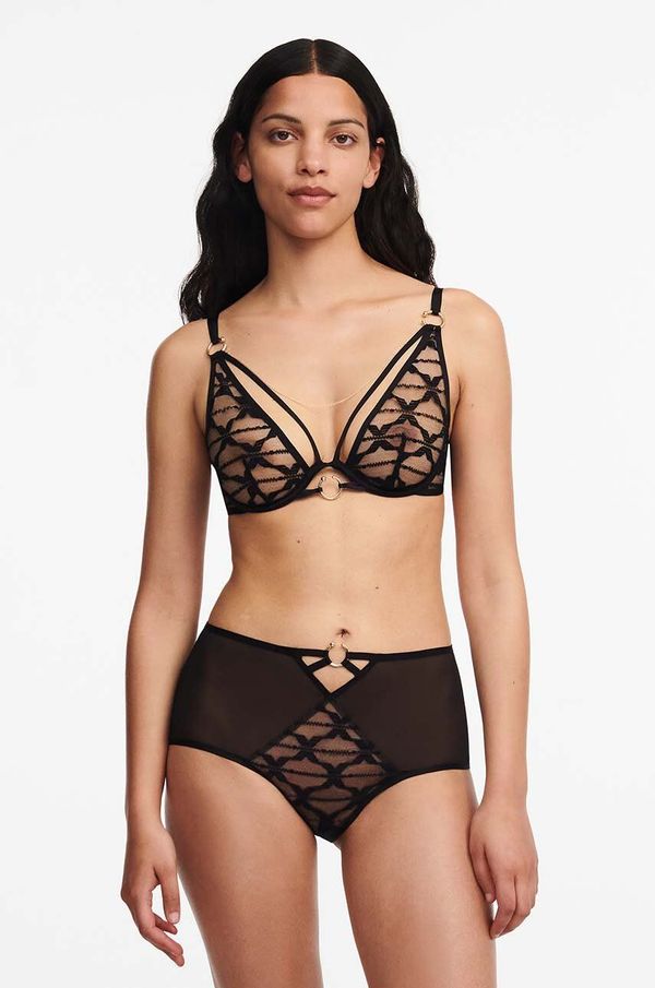 Chantelle X Grudnjak Chantelle X boja: crna, čipkasti, s uzorkom