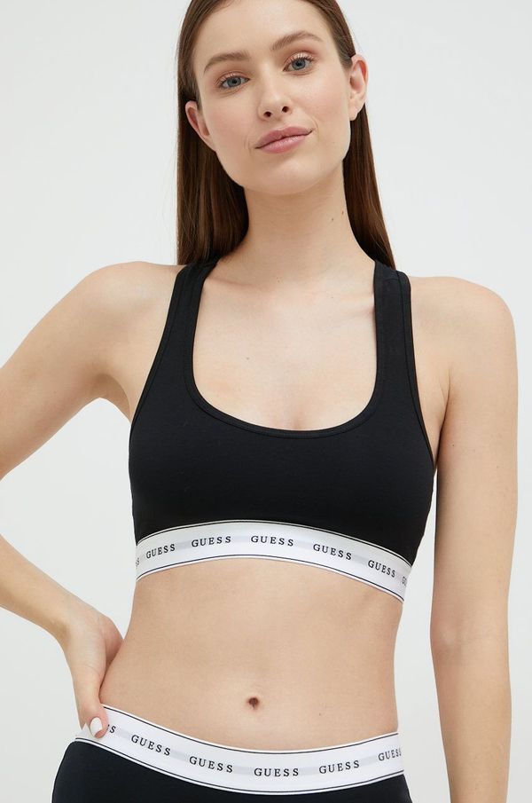 Guess Grudnjak Guess boja: crna, jednobojni model