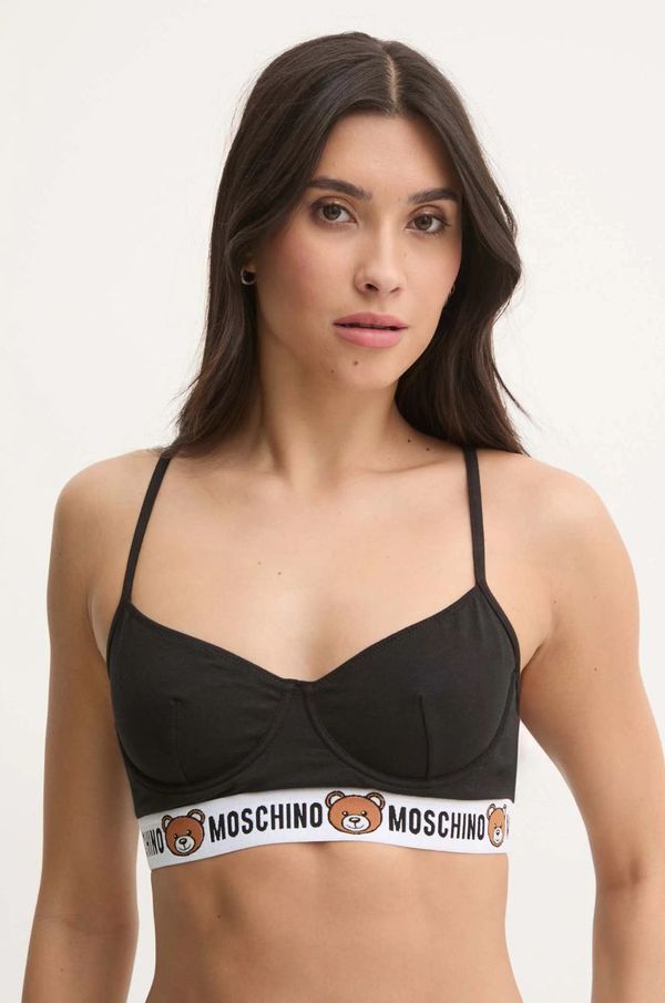 Moschino Underwear Grudnjak Moschino Underwear boja: crna, s uzorkom, A14024406