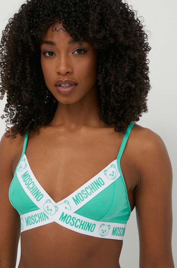 Moschino Underwear Grudnjak Moschino Underwear boja: tirkizna, bez uzorka, 241V6A14014406