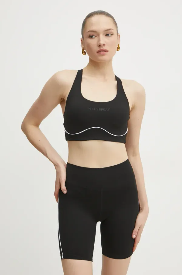 Plein Sport Grudnjak PLEIN SPORT boja: crna, bez uzorka, SAEC WJU0078 STE003N