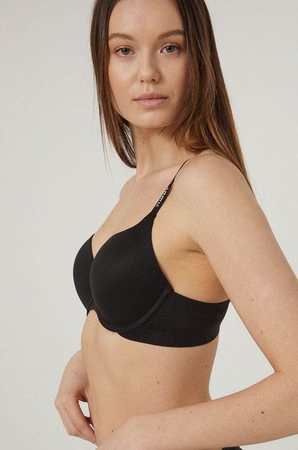 Tommy Hilfiger Grudnjak Tommy Hilfiger boja: crna, glatki