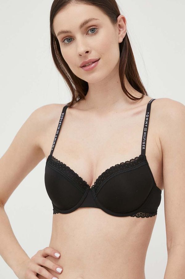 Tommy Hilfiger Grudnjak Tommy Hilfiger boja: crna, jednobojni model