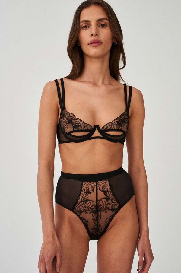 Undress Code Grudnjak Undress Code Te Amo boja: crna, prozirni