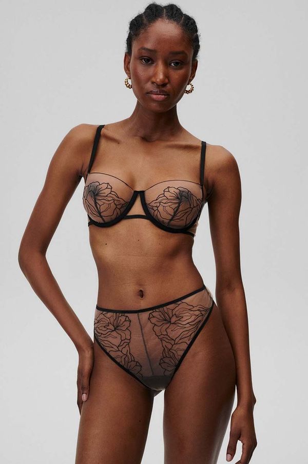 Undress Code Grudnjak Undress Code Wildflower boja: crna, prozirni