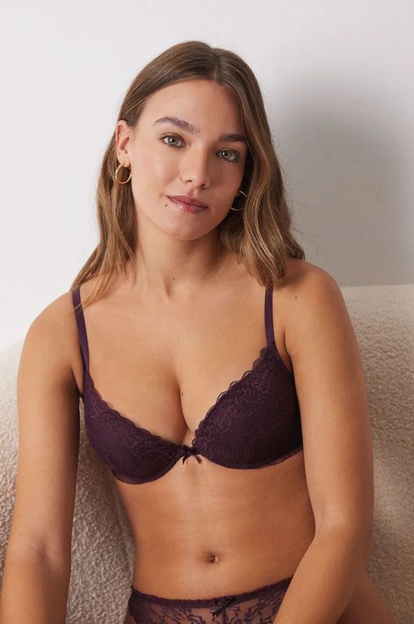 women'secret Grudnjak women'secret DITSY HELANKAS boja: bordo, čipkasti, bez uzorka, 5668291.306.337