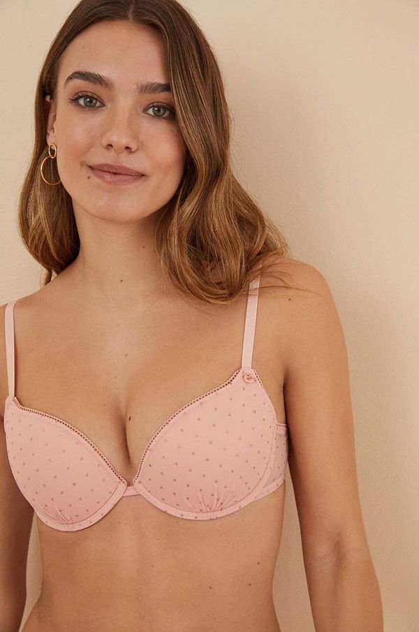 women'secret Grudnjak women'secret FEMININE LA VECINA RUBIA boja: ružičasta, s uzorkom, 4026389.390.391