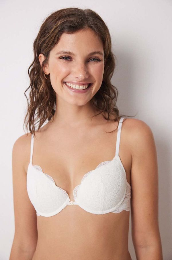 women'secret Grudnjak women'secret FEMININE LACE boja: bijela, čipkasti, bez uzorka, 8430066.068.070