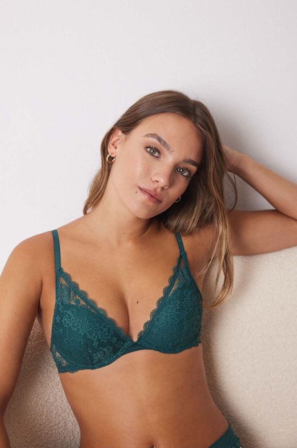 women'secret Grudnjak women'secret FEMININE TRENDY boja: zelena, čipkasti, bez uzorka, 4028140.157.159