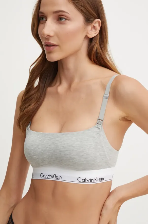 Calvin Klein Underwear Grudnjak za dojenje Calvin Klein Underwear boja: siva, bez uzorka, 000QF7905E