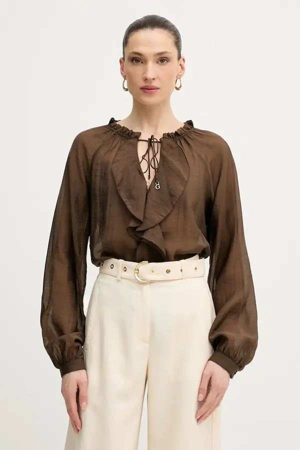 Guess Guess bluza s volanima za žene MAELYS