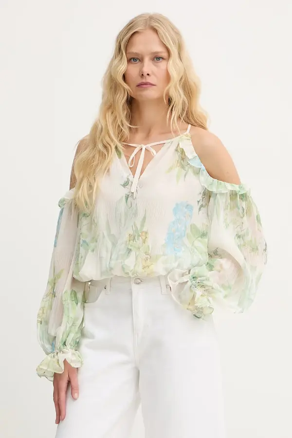 Guess Guess bluza s volanima za žene od viskoze EMILY