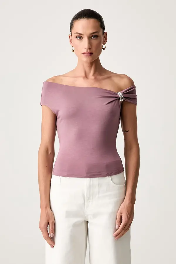Guess Guess crop top za žene od lyocella