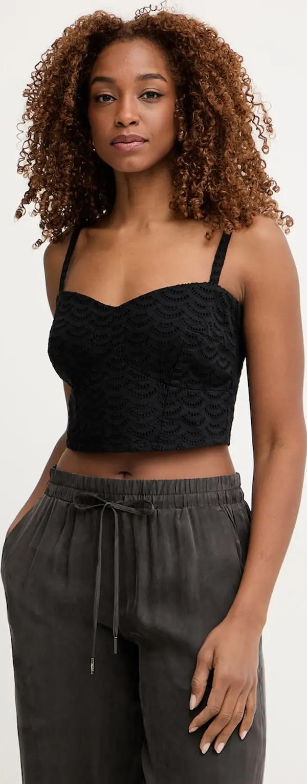 Guess Guess Crop top ženski pamučni SHARON