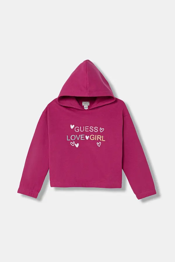 Guess Guess dukserica za djecu s pamukom