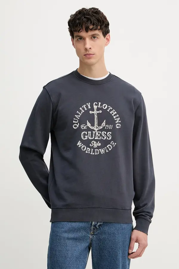 Guess Guess dukserica za muškarce od pamuka