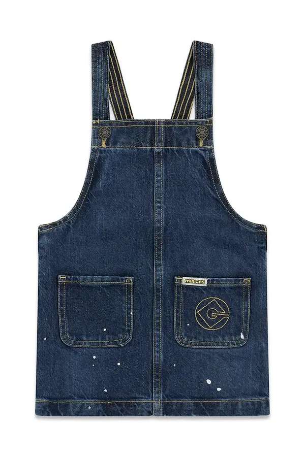 Guess Guess haljina od pamuka s elastanom GJ X MINIONS