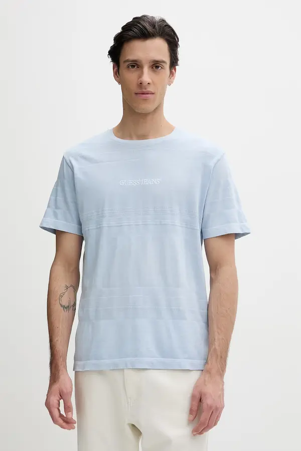 Guess Jeans Guess Jeans basic majica kratkih rukava za muškarce od pamuka