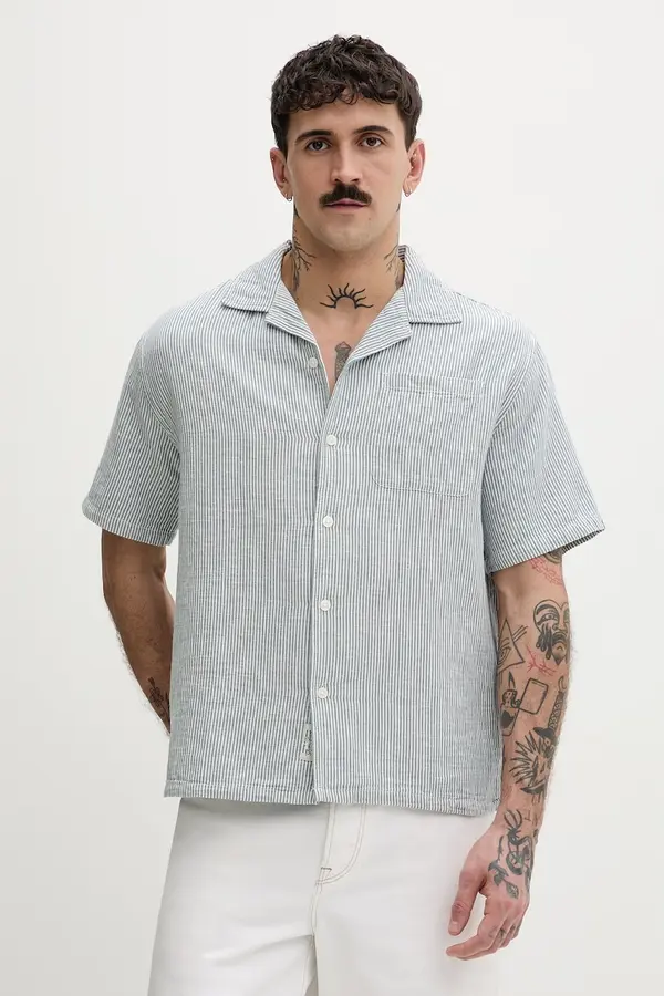 Guess Jeans Guess Jeans košulja muška s dodatkom lana