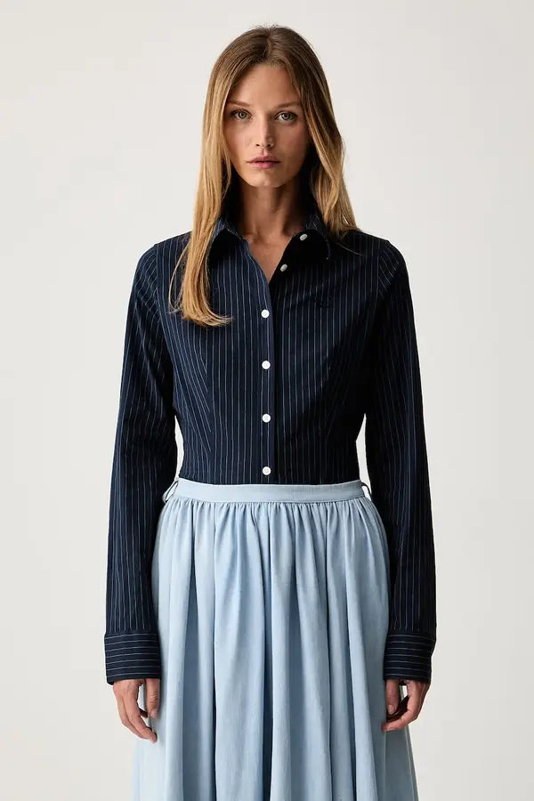 Guess Jeans Guess Jeans košulja za žene od pamuka s elastanom