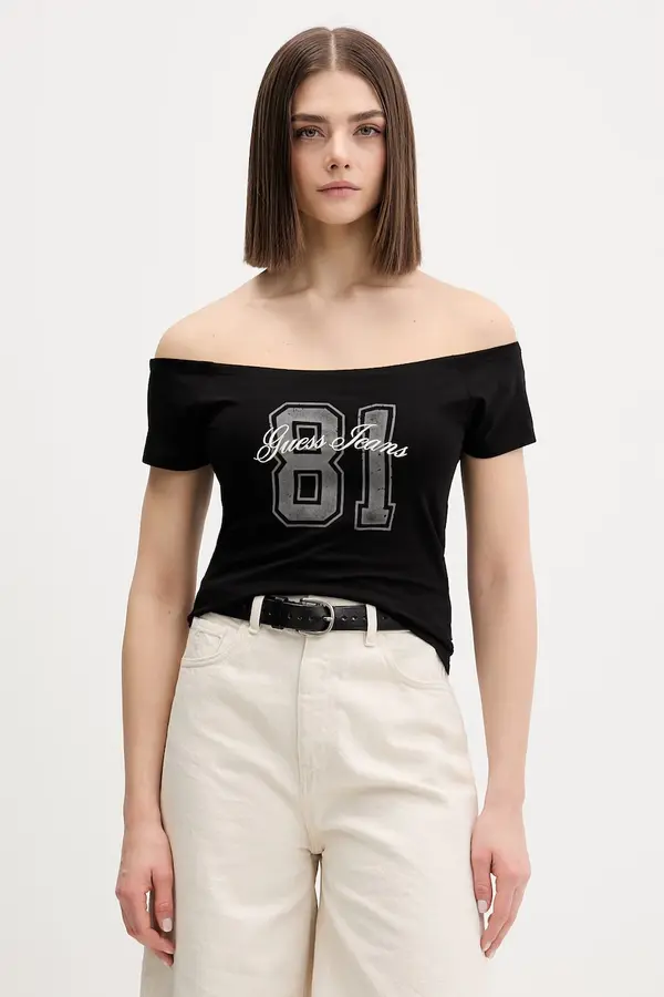 Guess Jeans Guess Jeans majica za žene od pamuka s elastanom