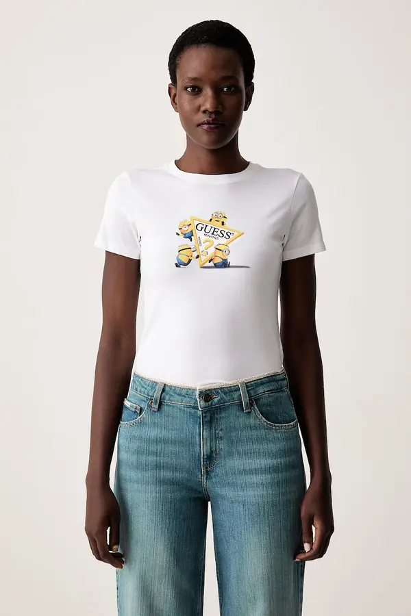 Guess Jeans Guess Jeans majica za žene od pamuka s elastanom X MINIONS