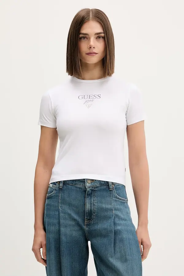 Guess Jeans Guess Jeans majica za žene s pamukom