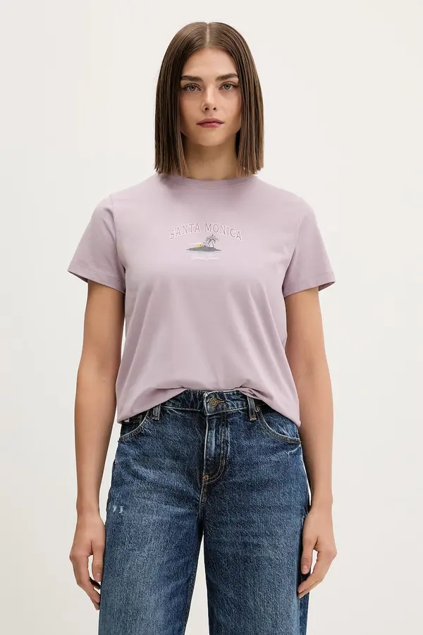 Guess Jeans Guess Jeans majica za žene s pamukom