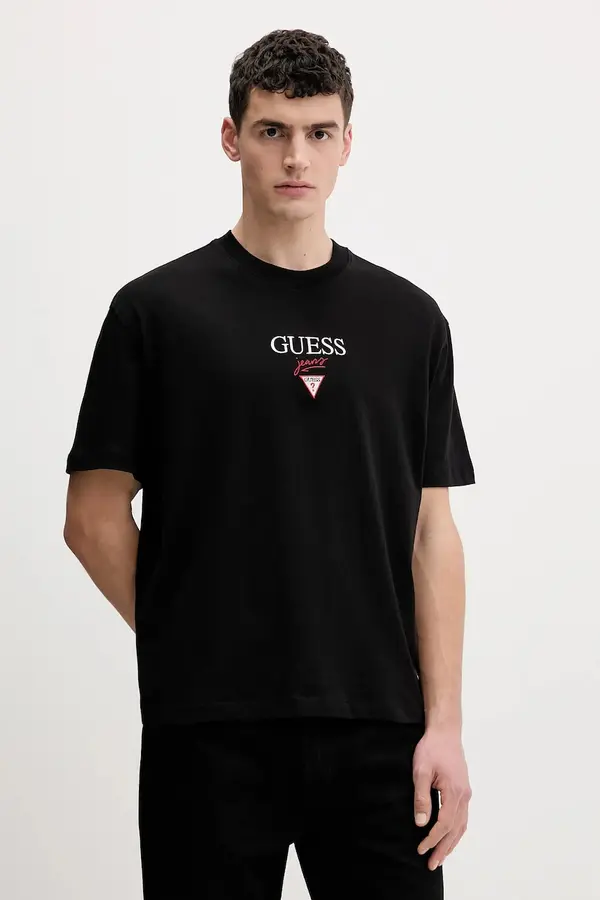 Guess Jeans Guess Jeans oversize majica kratkih rukava za muškarce od pamuka