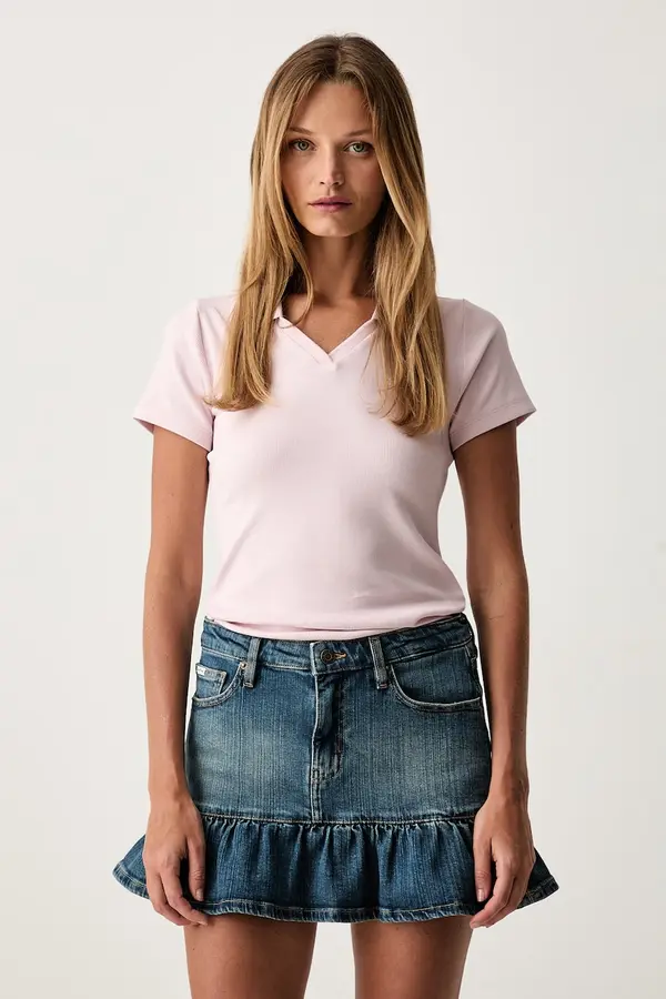 Guess Jeans Guess Jeans polo majica za žene od pamuka s elastanom