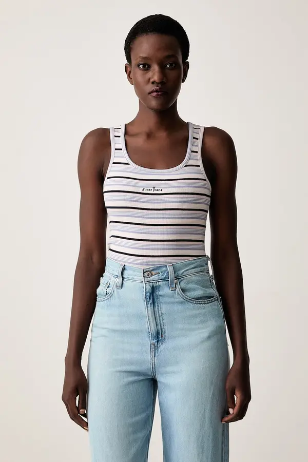 Guess Jeans Guess Jeans top za žene od pamuka s elastanom