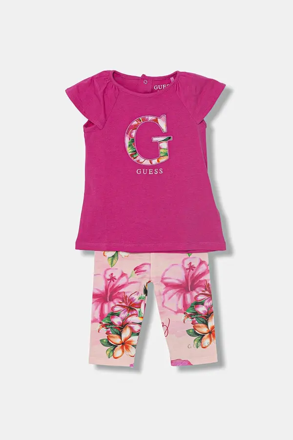 Guess Guess komplet za svaki dan za bebe od pamuka s elastanom