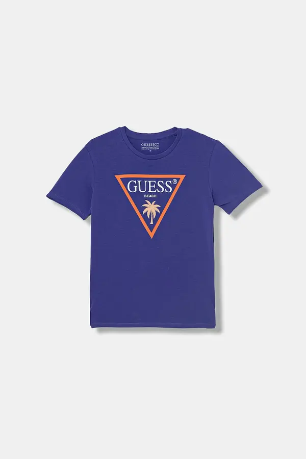 Guess Guess majica za djecu od pamuka s elastanom