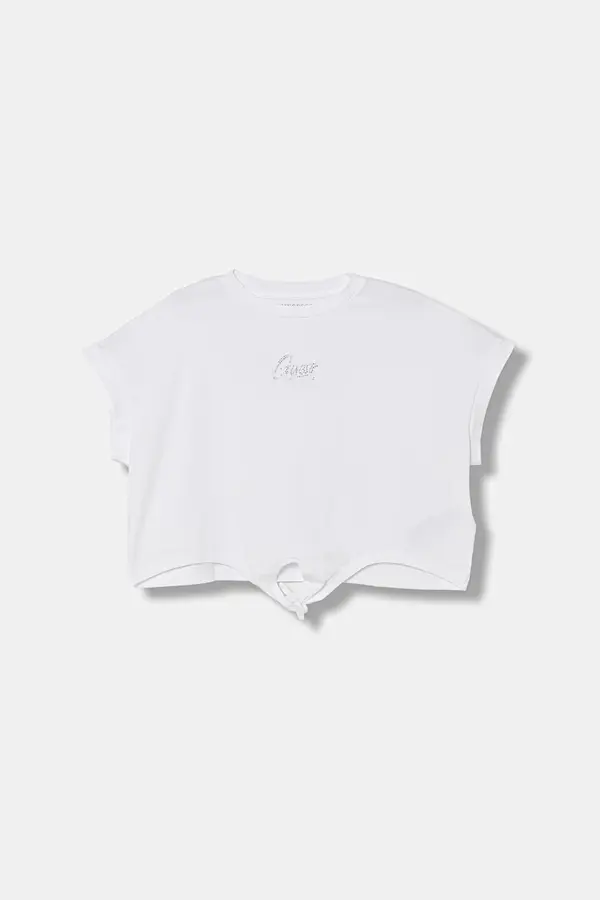 Guess Guess majica za djecu od pamuka s elastanom