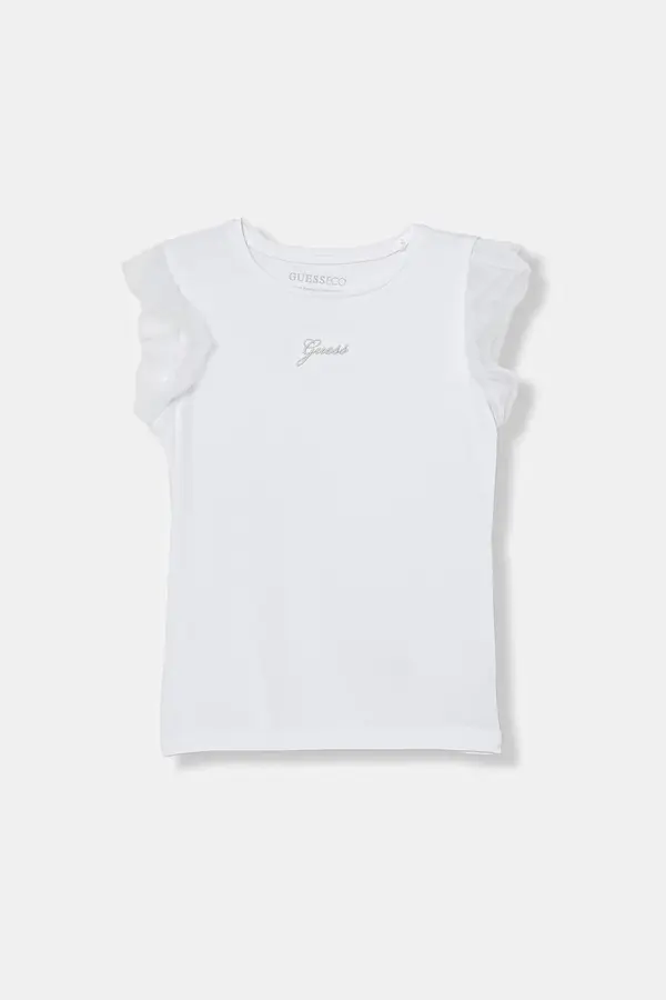 Guess Guess majica za djecu od pamuka s elastanom