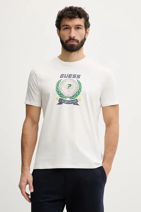 Guess Guess majica za muškarce od pamuka DAVEN