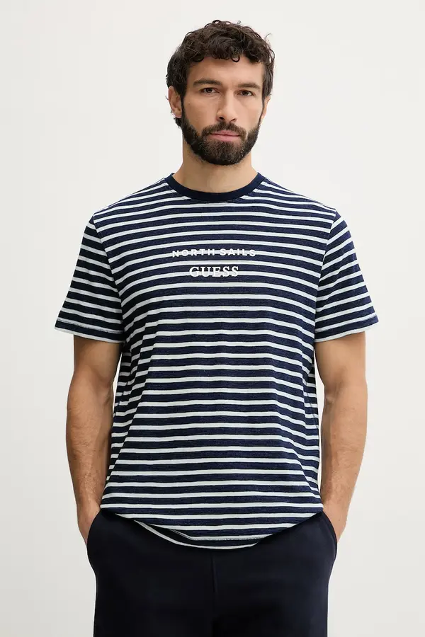 Guess Guess majica za muškarce od pamuka x North Sails