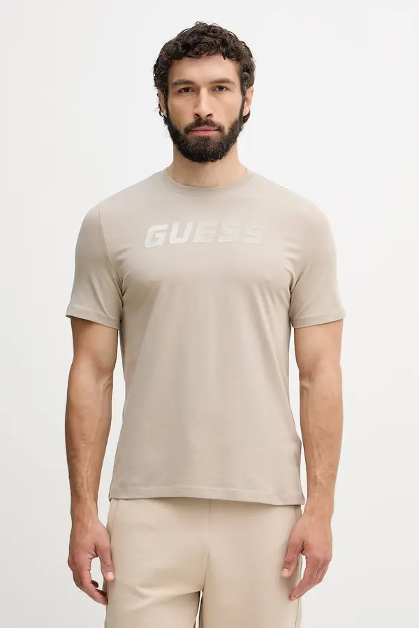 Guess Guess majica za muškarce s pamukom BRUCE